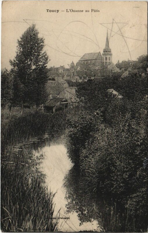 Carte postale ancienne Toucy L'Ouanne au Patis France à Ouanne