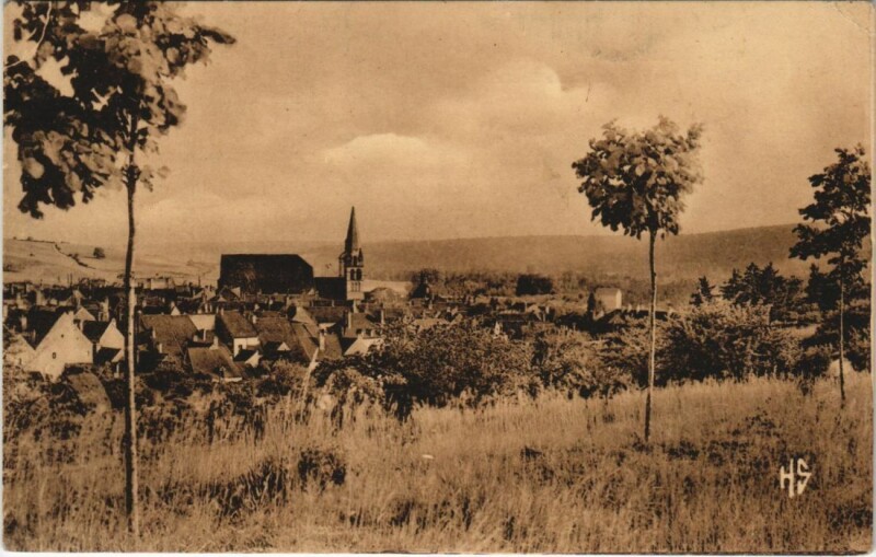 Carte postale ancienne Vermenton Vue sur le Pays de la Vieille Route France à Vermenton