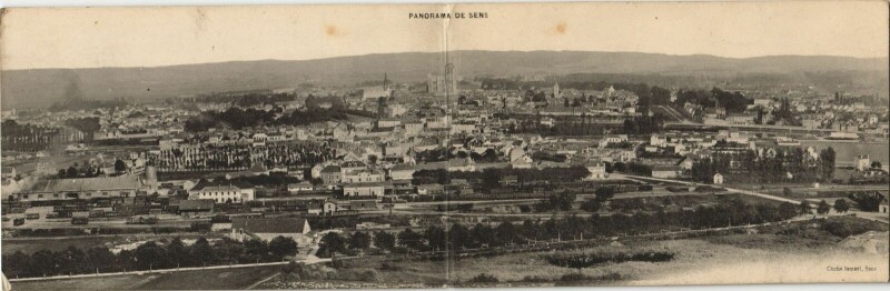 Carte postale ancienne Sens Panorama France