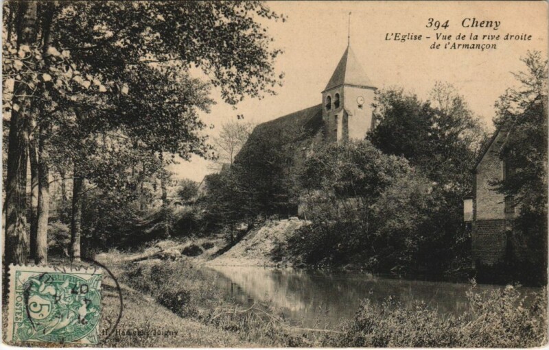 Carte postale ancienne Cheny L'Eglise France à Cheny