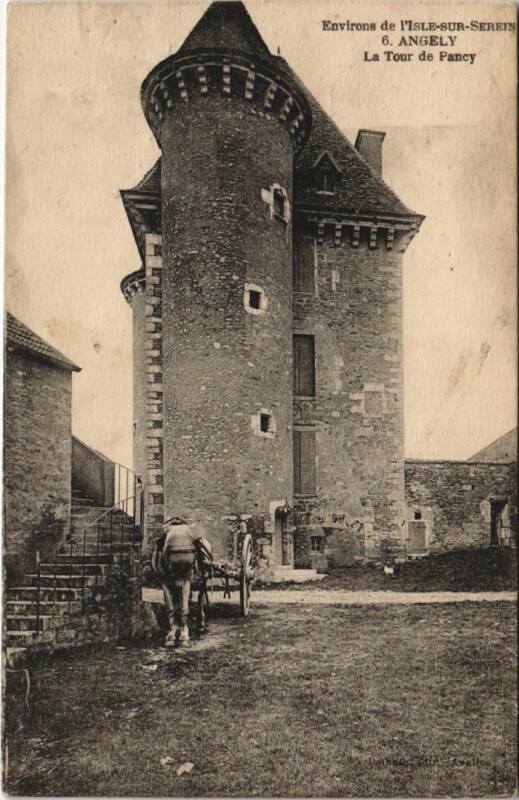 Carte postale ancienne Angely La Tour de Pancy France à Angely