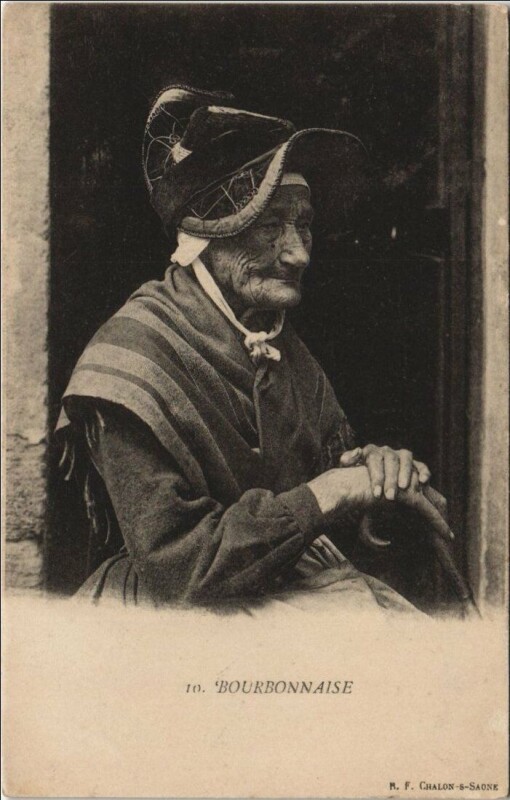 Carte postale ancienne Bourbonnaise - Type