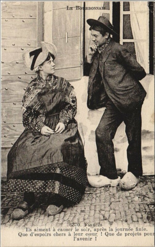 Carte postale ancienne Le Bourbonnais - Types - Folklore