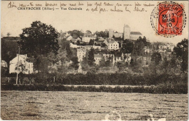 Carte postale ancienne Chavroche Vue Generale