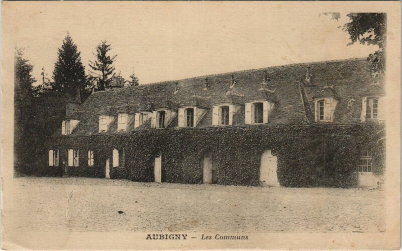 Carte postale ancienne Aubigny Les Communs à Aubigny