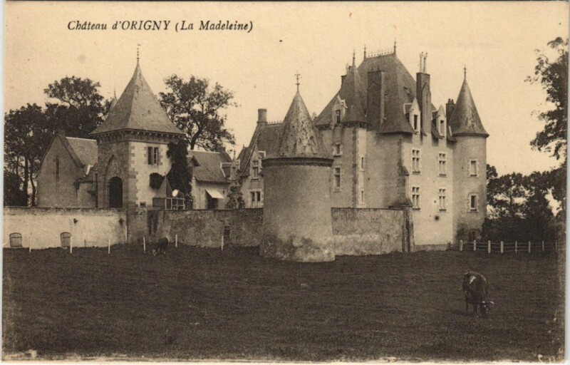 Carte postale ancienne Chateau d'Orgigny - La Madeleine