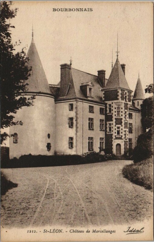 Carte postale ancienne Saint-Leon Chateau de Marcellanges