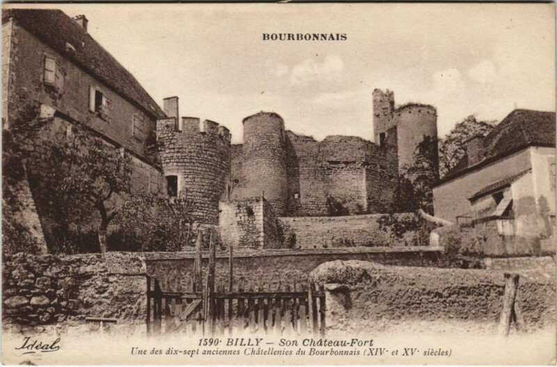 Carte postale ancienne Billy Son Chateau-Fort à Billy