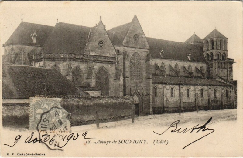 Carte postale ancienne Souvigny Abbaye de Souvigny à Souvigny