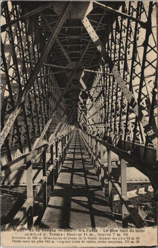 Carte postale ancienne Vallée de la Sioule - Viaduc des Fades aux Ancizes-Comps