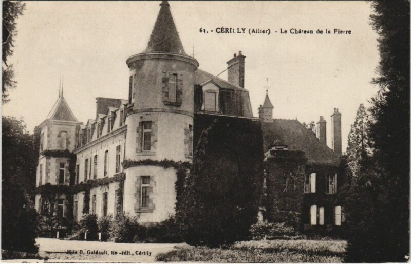 Carte postale ancienne Cerilly Le Chateau de la Pierre