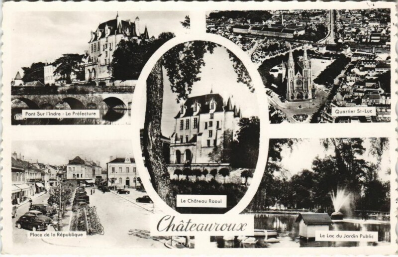 Carte postale ancienne Chateauroux Souvenir France