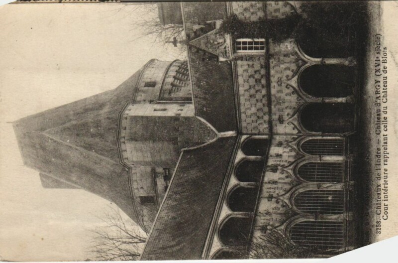 Carte postale ancienne Chateauroux Chateau d'Argy France