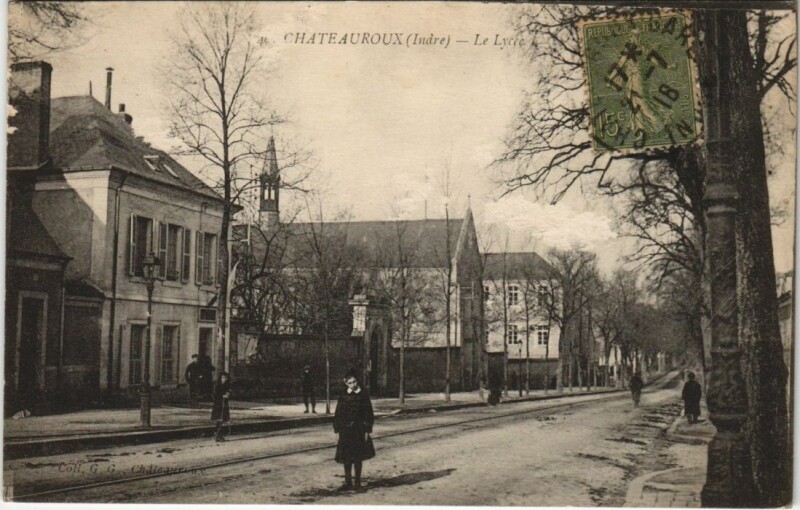 Carte postale ancienne Chateauroux Le Lycee France
