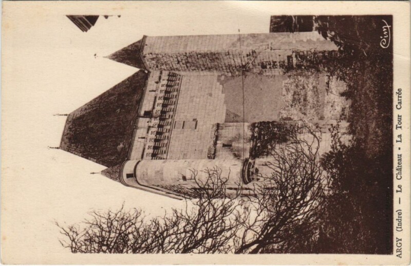 Carte postale ancienne Argy Le Chateau, La Tour Carree France