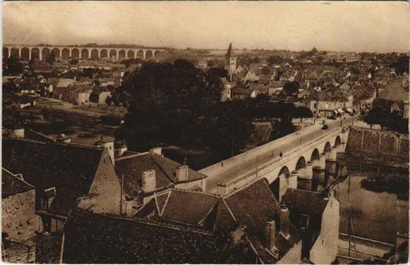Carte postale ancienne Le Blanc Vue Generale France au Blanc