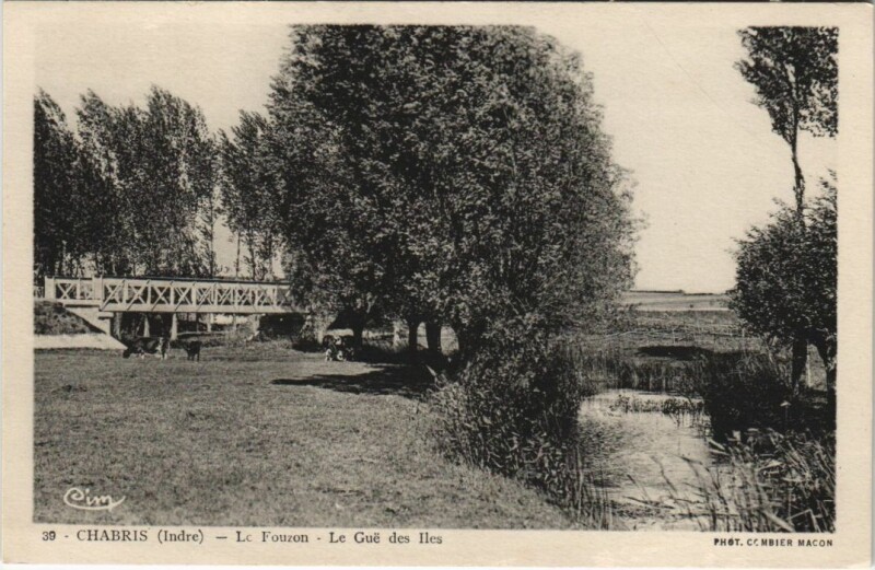 Carte postale ancienne Chabris Le Fouzon France à Chabris