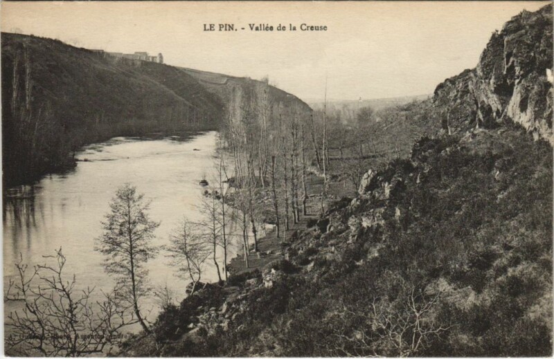 Carte postale ancienne Le Pin Vallee de la Creuse France