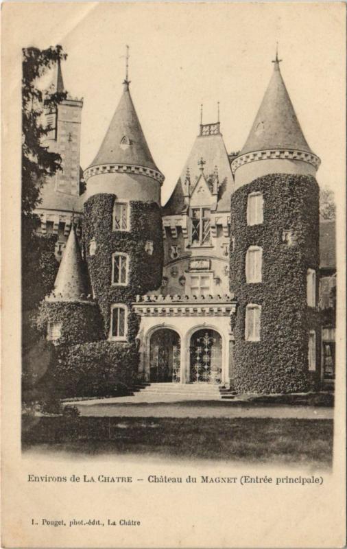 Carte postale ancienne Env.de La Chatre Chateau du Magnet France