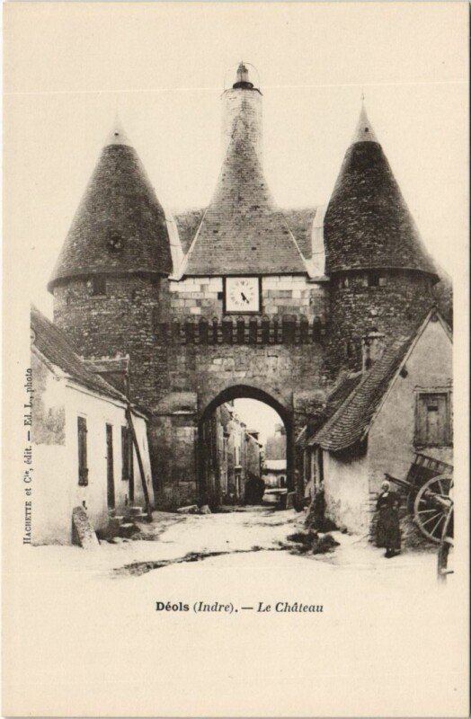 Carte postale ancienne Deols Le Chateau France