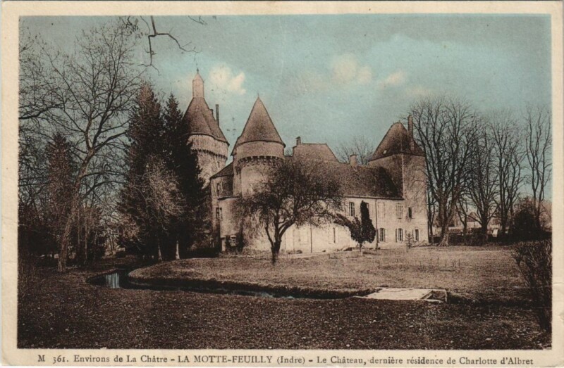 Carte postale ancienne La Motte Feuilly Le Chateau France à La Motte-Feuilly