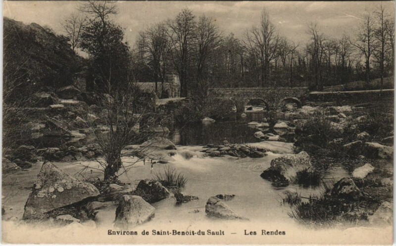 Carte postale ancienne Env.de Saint-Benoit-du-Sault Les Rendes France
