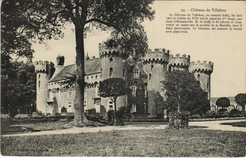 Carte postale ancienne Villebon Chateau de Villebon à Villebon