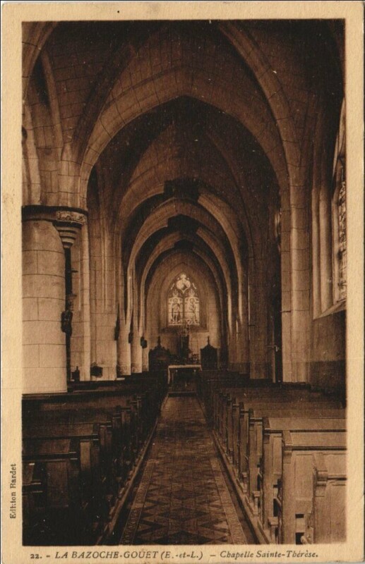 Carte postale ancienne La Bazoche-Gouet Chapelle Sainte-Therese à La Bazoche-Gouet