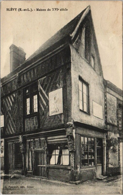 Carte postale ancienne Blevy Maison du Xvi. Siecle