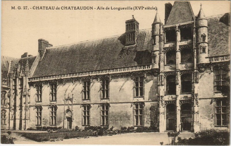 Carte postale ancienne Chateaudun Chateau - Aile de Longueville