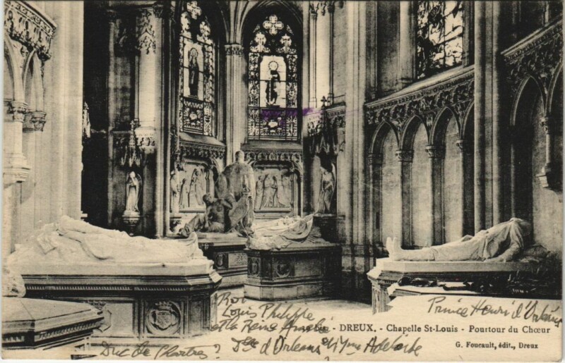 Carte postale ancienne Dreux Chapelle Saint Louis - Pourtour du Choeur à Dreux