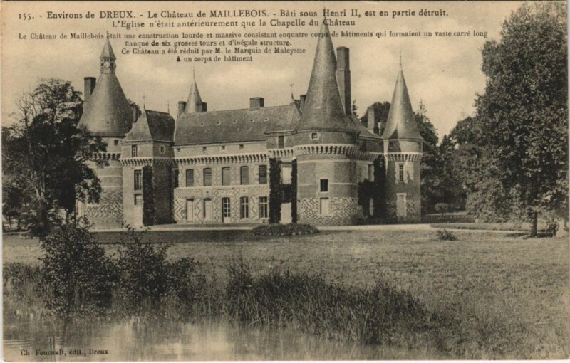 Carte postale ancienne Maillebois Le Chateau à Maillebois