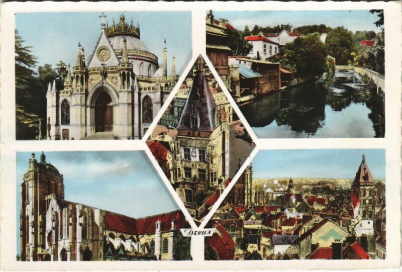 Carte postale ancienne Dreux Scenes à Dreux