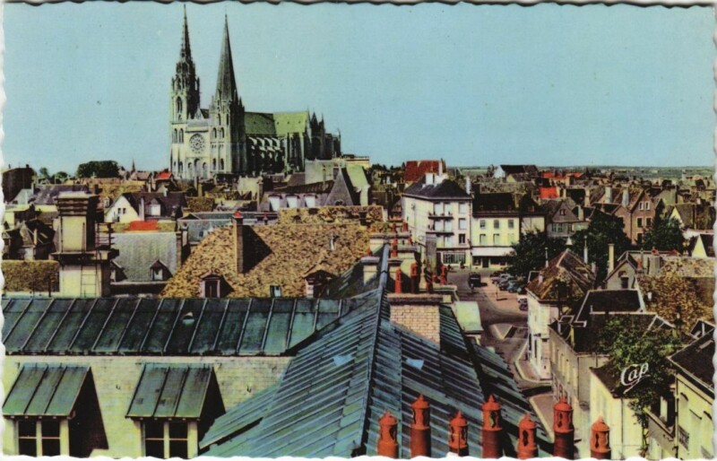 Carte postale ancienne Chartres La Cathedrale - Cote Sud à Chartres