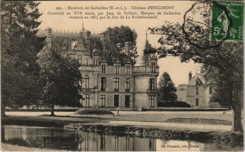 Carte postale ancienne Gallardon Environs - Chateau d'Esclimont à Gallardon