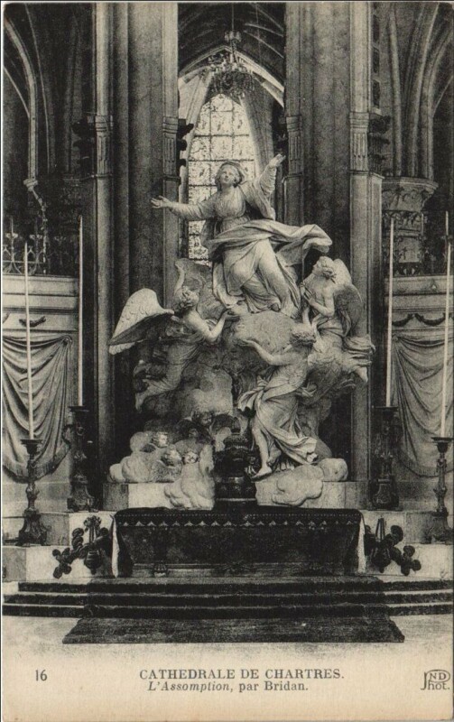 Carte postale ancienne Chartres Cathedrale - L'Assomption à Chartres