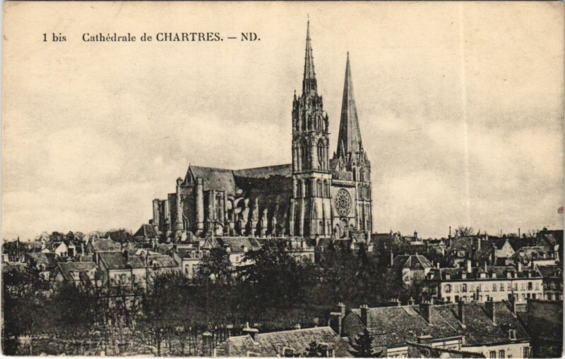 Carte postale ancienne Chartres Cathedrale à Chartres
