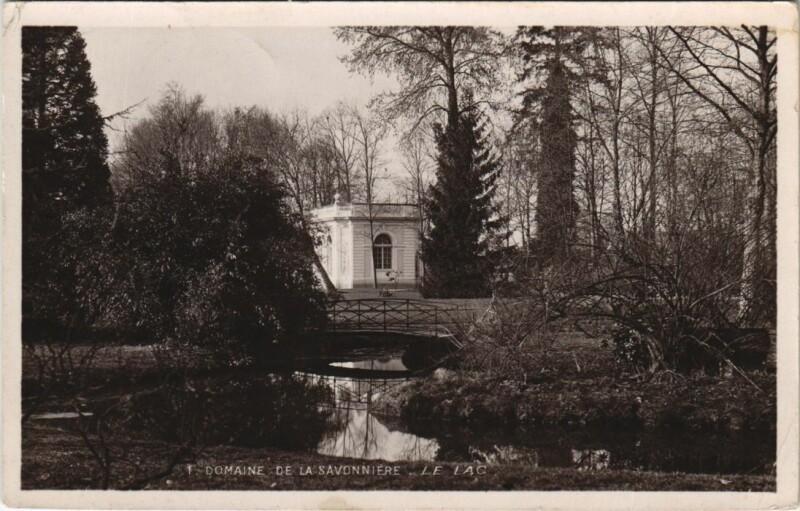 Carte postale ancienne Domaine de la Savonniere - Le Lac