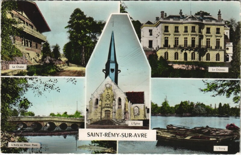 Carte postale ancienne Saint-Remy-sur-Avre Scenes