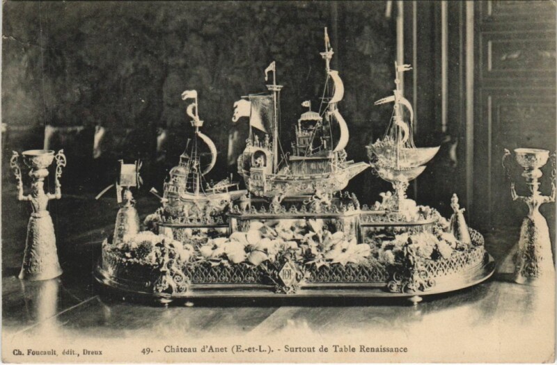 Carte postale ancienne Anet Chateau d'Anet - Surtout de Table Renaissance