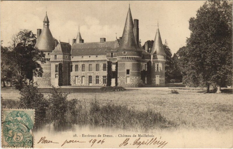 Carte postale ancienne Maillebois Chateau à Maillebois