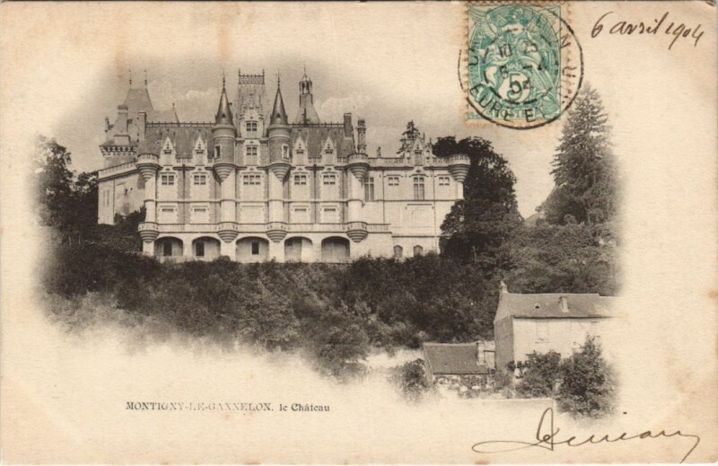 Carte postale ancienne Montigny-le-Gannelon Le Chateau