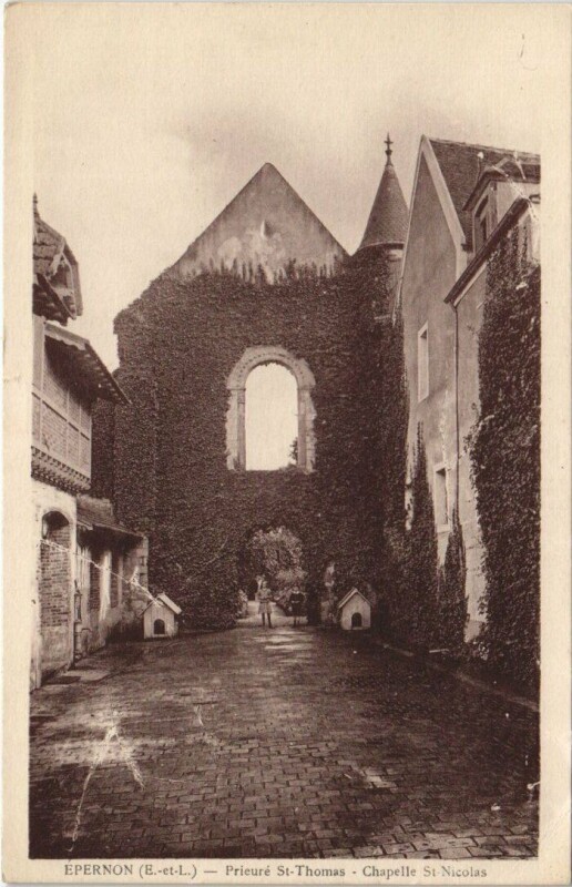 Carte postale ancienne Epernon Chapelle St.Nicolas France
