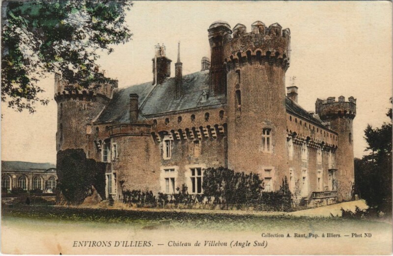 Carte postale ancienne Illiers Chateau de Villebon France à Villebon