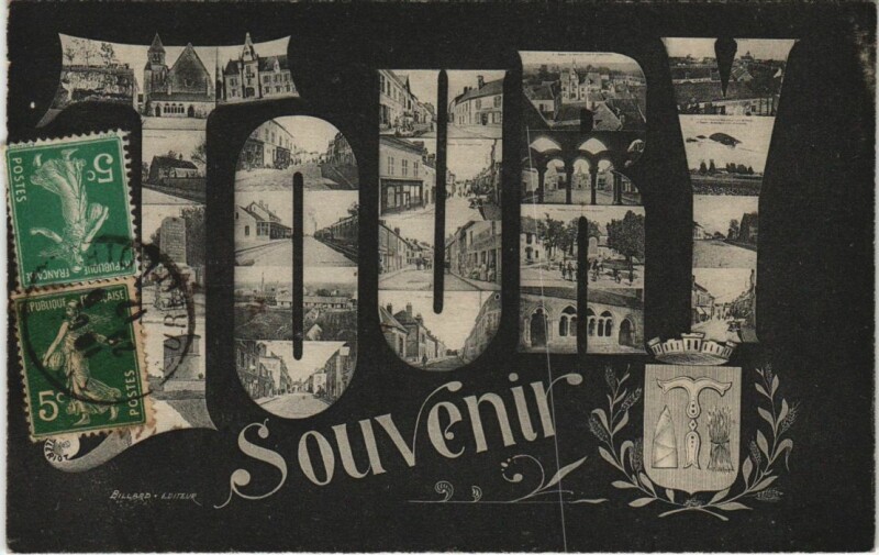 Carte postale ancienne Jouy Souvenir France