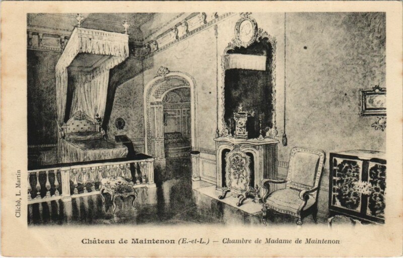 Carte postale ancienne Maintenon Chambre de Madame de Maintenon France à Maintenon