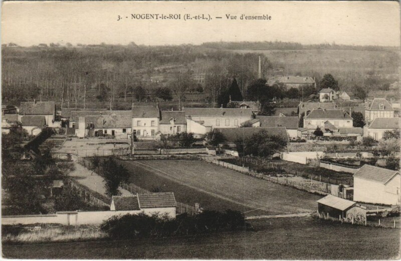 Carte postale ancienne Nogent le Roi Vue d'ensemble France à Nogent-le-Roi
