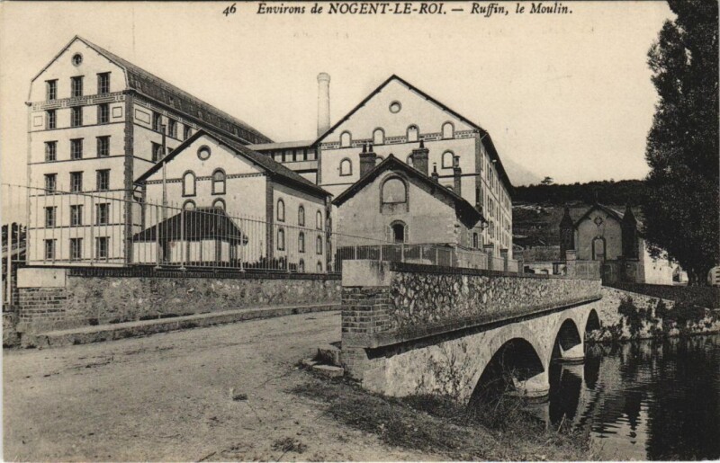Carte postale ancienne Env de Nogent le Roi Ruffin, le Moulin France à Nogent-le-Roi