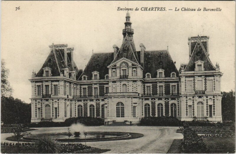 Carte postale ancienne Env.de Chartres Le Chateau de Baronville France à Chartres