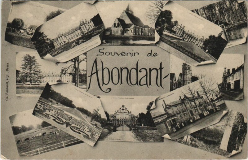 Carte postale ancienne Souvenir de Abondant France à Abondant
